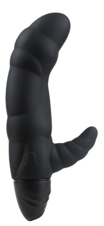фото Вибратор рельефный Adrien Lastic Typhoon Black со стимуляцией точки G, два мотора