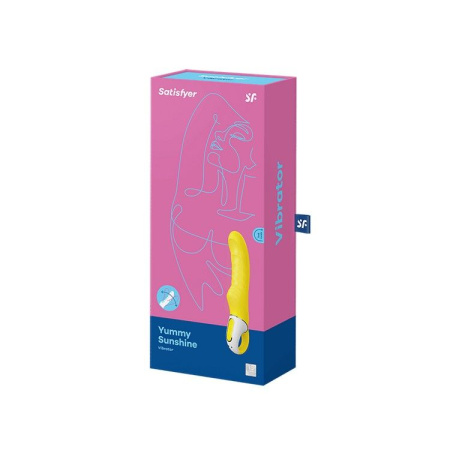 фото Мощный вибратор Satisfyer Vibes Yummy Sunshine с гибким стволом и стимулирующим рельефом, 12 режимов