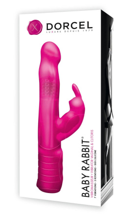 фото Вибратор-кролик Dorcel Baby Rabbit Pink с жемчужным массажем и вращающейся головкой