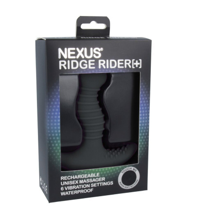 фото Массажер простаты с вибрацией Nexus Ridge Rider Plus Black + смазка 250 мл в подарок фото Массажер простаты с вибрацией Nexus Ridge Rider Plus Black + смазка 250 мл в подарок