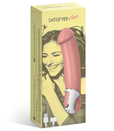 фото Мощный вибратор Satisfyer Vibes Master, гибкий литой силикон, 12 режимов работы, диаметп 46мм