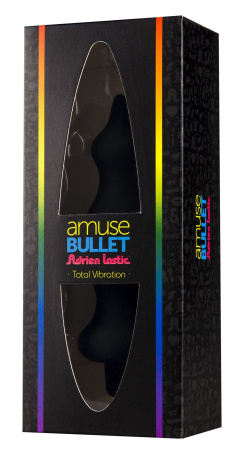 фото Анальная пробка с вибрацией Adrien Lastic Bullet Amuse Black, макс. диаметр 3,9см