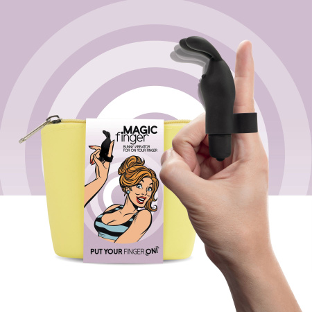 фото Вибратор на палец FeelzToys Magic Finger Vibrator Black фото Вибратор на палец FeelzToys Magic Finger Vibrator Black