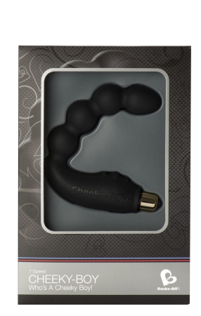 фото Вибромассажер простаты Rocks Off Cheeky-Boy Black, массаж промежности, макс диаметр 3,5см