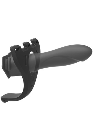 фото Страпон унисекс с вибрацией Doc Johnson Body Extensions - BE IN CHARGE, полая насадка