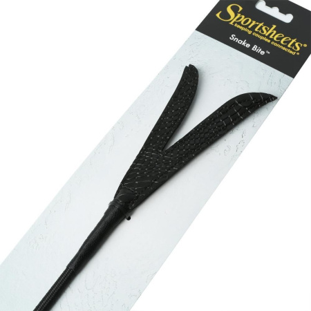 фото Шлепалка ЯЗЫК ЗМЕИ -  Sportsheets Snake Bite Crop