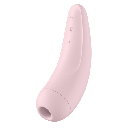 фото Вакуумный клиторальный стимулятор Satisfyer Curvy 2+ Pink с управлением через интернет
