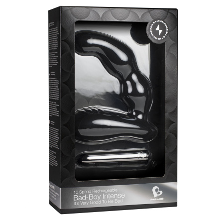 фото Вибромассажер простаты Rocks Off Bad-Boy Intense, массаж промежности, макс диаметр 4см, перезаряжаем