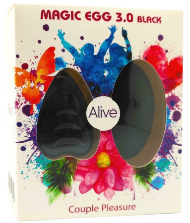 фото Виброяйцо Alive Magic Egg 3.0 Black с пультом ДУ, на батарейках