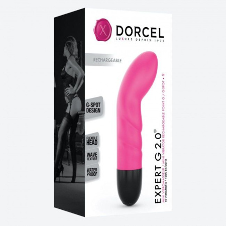фото Вибратор Dorcel Expert G 2.0 Magenta для точки G, перезаряжаемый